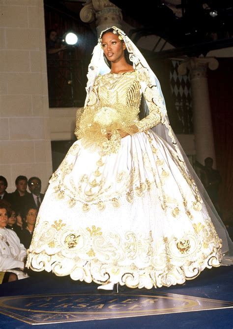 versace bride dress|naomi campbell versace wedding dress.